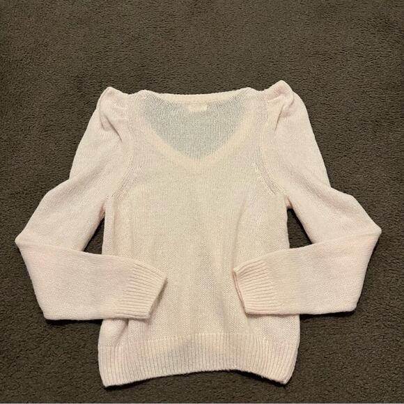 Nation LTD Lara Puff Sleeve Baby Alpaca Merino Wool Blend Sweater - Picture 5 of 8